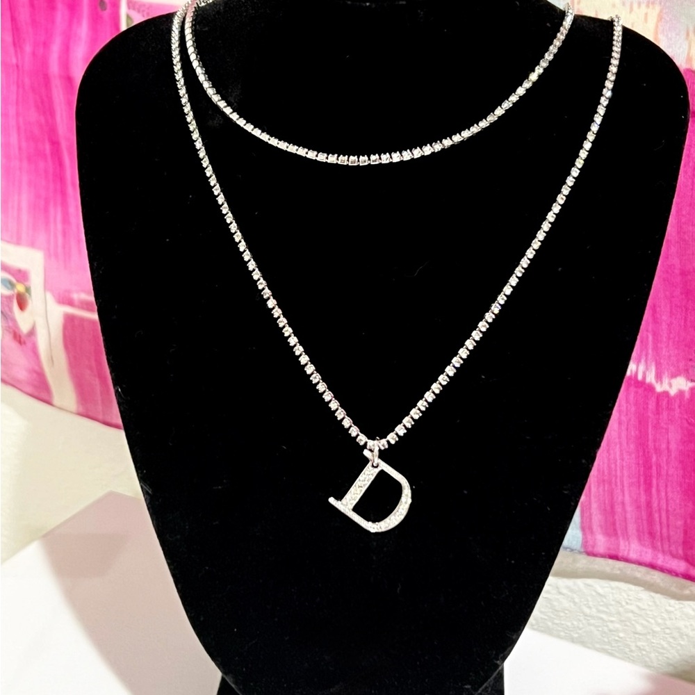 💖SOLD💖Dior Double Row Crystal Necklacr - Picture 3 of 8
